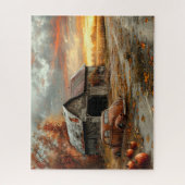 Puzzle Route de campagne vintage et grange 16x20 (Vertical)