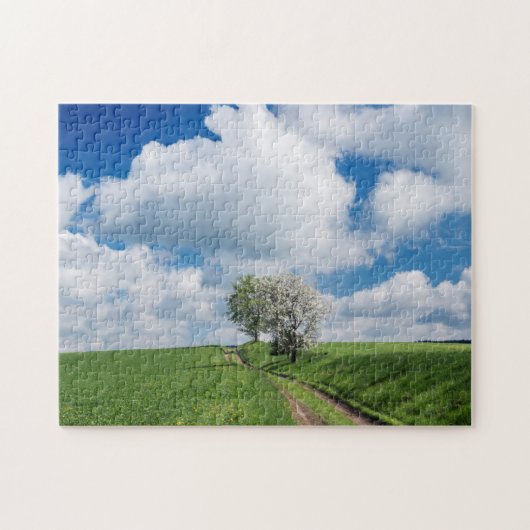 Puzzle Route de terre et pommiers (Horizontal)