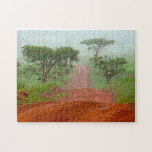 Puzzle Route de Terre Rouge Brouillard de Veldt Afrique d