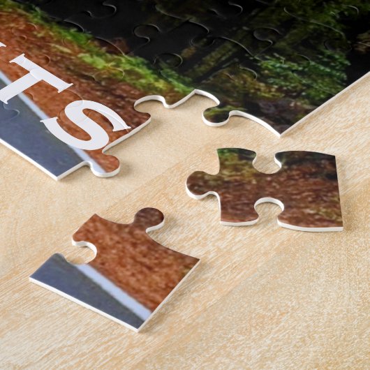 Puzzle Route Directe À Travers La Forêt De Redwood Misty (Côté)