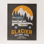 Puzzle Route du parc national du Glacier vintage Montana<br><div class="desc">Design vintage Glacier National Park Road Trip Montana. Super vêtements design pour les personnes qui aiment le camping en plein air, camping, randonneur, randonnée, voyage en voiture, voyage en famille, voyage d'été. Une excellente illustration de voyage en voiture avec un style de vieille école fait également une idée de cadeau...</div>
