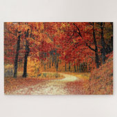 Puzzle Route forestière - Automne (Horizontal)