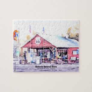 Puzzle Route historique 66 Arizona General Store Watercol
