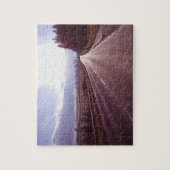 Puzzle Route principale avec le bas hiver sun. (Vertical)