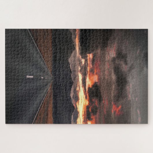 Puzzle Route vers Mountain Sunset (Horizontal)