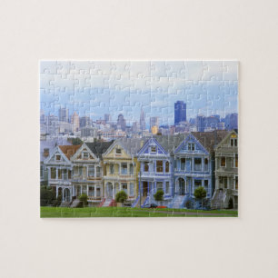 Puzzle Row of Victorian Homes