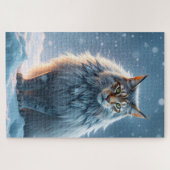 Puzzle Royal Arctic Lynx Cat (Horizontal)