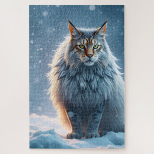 Puzzle Royal Arctic Lynx Cat