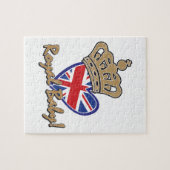Puzzle Royal Baby UK Heart Flag (Horizontal)