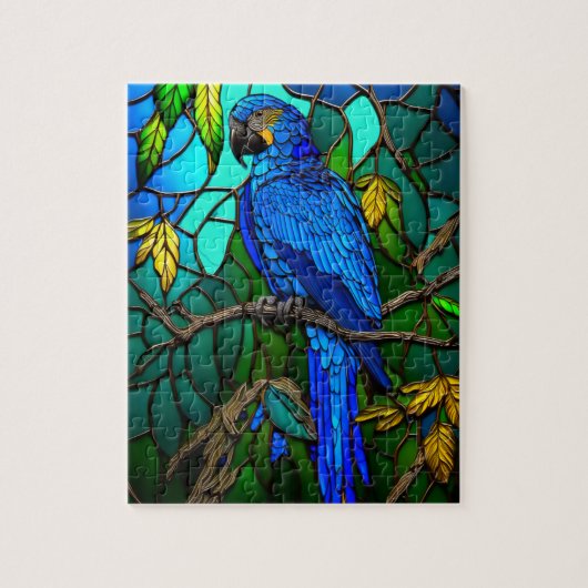 Puzzle Royal Blue Macaw (Vertical)