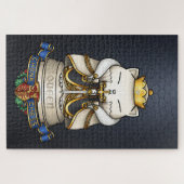 Puzzle Royal Cat Chess Queen Piece (Horizontal)