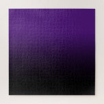 Puzzle Royal Purple et Black Ombre<br><div class="desc">Un dégradé royal violet et noir personnalisable. Choisissez votre couleur arrière - plan préférée. Changez la couleur arrière - plan violette pour créer votre propre puzzle stimulant avec un dégradé de couleur simple. Vous pouvez également ajouter un texte personnalisé, une lettre monogramme ou une photo à la conception. Si vous...</div>