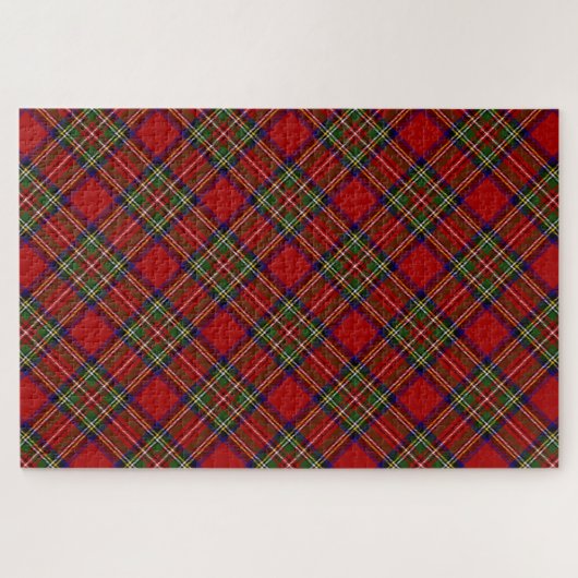 Puzzle Royal Stewart Tartan Plaid Motif (Horizontal)