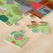 Puzzle Royaume de conte de fées médiéval Château Fantasti (Côté)