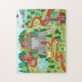 Puzzle Royaume de conte de fées médiéval Château Fantasti (Vertical)