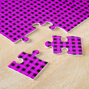 Puzzle Ruban Tissé Rose Chaud