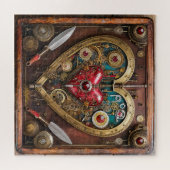 Puzzle Rubies Et Couteaux Coeur Steampunk Series (Horizontal)