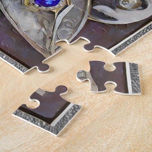 Puzzle Ruby, Amethyst, Sapphire et Pearl Mandala (Côté)