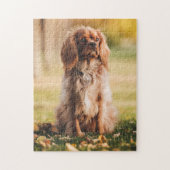 Puzzle Ruby Cavalier King Charles Spaniel Puppy Dog (Vertical)