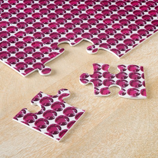 Puzzle Ruby Gemstone Art, Rouge (Côté)