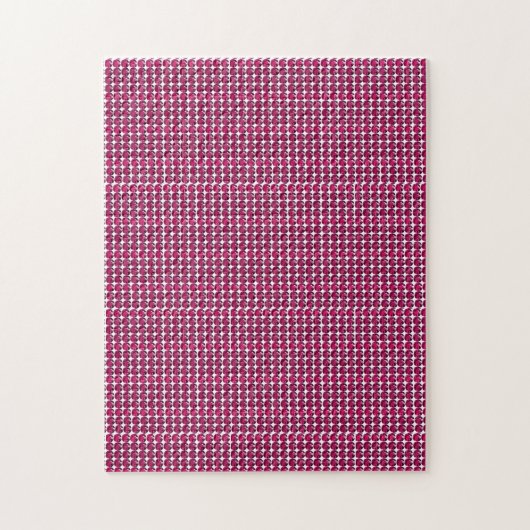 Puzzle Ruby Gemstone Art, Rouge (Vertical)