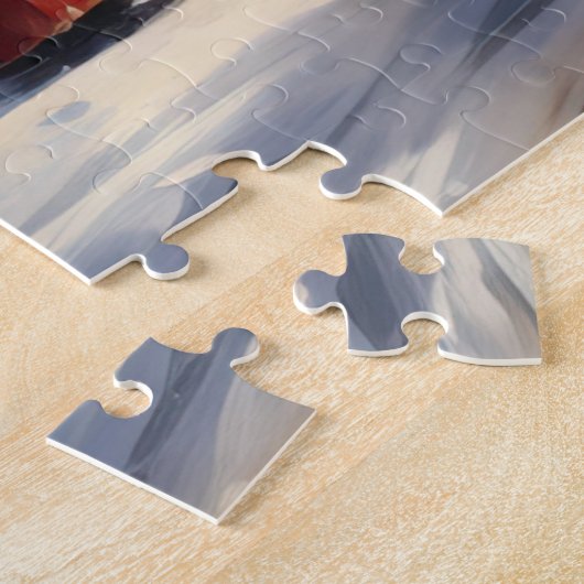 Puzzle Rue de transport de Noël à cheval (Côté)