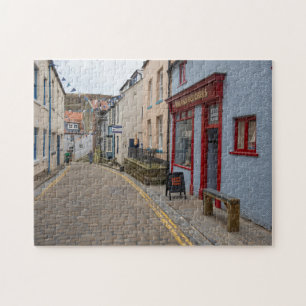 Puzzle Rue Pavée Charmante dans le Village de Staithes
