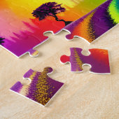 Puzzle Rue principale Arc-en-ciel à travers Abstraite vil (Côté)