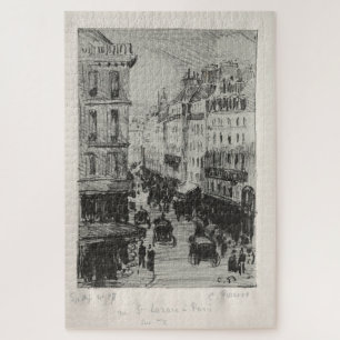 Puzzle Rue Saint-Lazare, Paris (1897) par Camille Pissarr