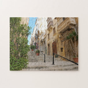 Puzzle Rues de La Valette Malte.