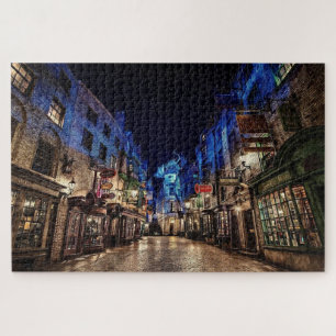Puzzle Rues de la ville nocturne