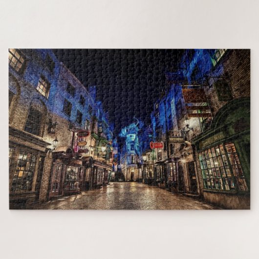 Puzzle Rues de la ville nocturne (Horizontal)