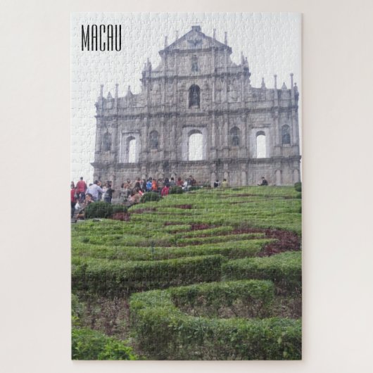 Puzzle ruines de la cathédrale de macao (Vertical)