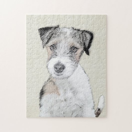 Puzzle Russell Terrier Rough Painting - Art original du c (Vertical)