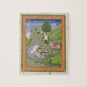 Puzzle Rustam tuant le démon blanc, illustration de