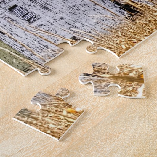 Puzzle Rustic Barn Ohio.voeux de Noël (Côté)