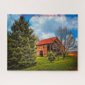 Puzzle Rustic Barn Ohio.voeux de Noël (Horizontal)