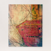 Puzzle Rustic Barn Ohio.voeux de Noël (Vertical)