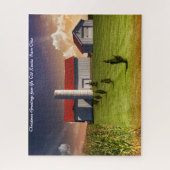 Puzzle Rustic Barn Ohio.voeux de Noël (Vertical)