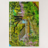 Puzzle Rustic Garden West Virginia.Noël Salutations Ji (Vertical)