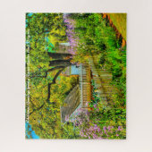 Puzzle Rustic Garden West Virginia.Salutations de Noël (Vertical)