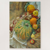 Puzzle Rustic Harvest Still Life with Pumpkins and Apples (Vertical)