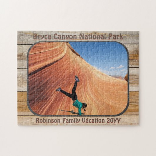 Puzzle Rustic National Park Photo personnalisée Vacances  (Horizontal)