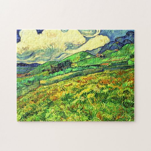 Puzzle Rustic Stylish Landscape at Saint Remy Painting (Horizontal)