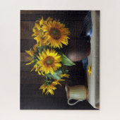 Puzzle Rustic Vase of Sunflowers | Floral (Vertical)