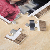 Puzzle Rustic Wood Best Nana 4 Photo Collage (Côté)