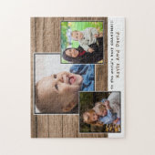 Puzzle Rustic Wood Worlds Meilleur Collage photo de grand (Vertical)