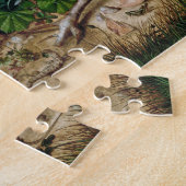 Puzzle Rustic Woodland Forest Rabbit (Côté)