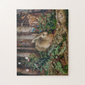 Puzzle Rustic Woodland Forest Rabbit (Vertical)