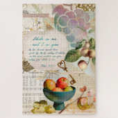 Puzzle Rustique Abide in Me Fruitative Faith Poster (Vertical)